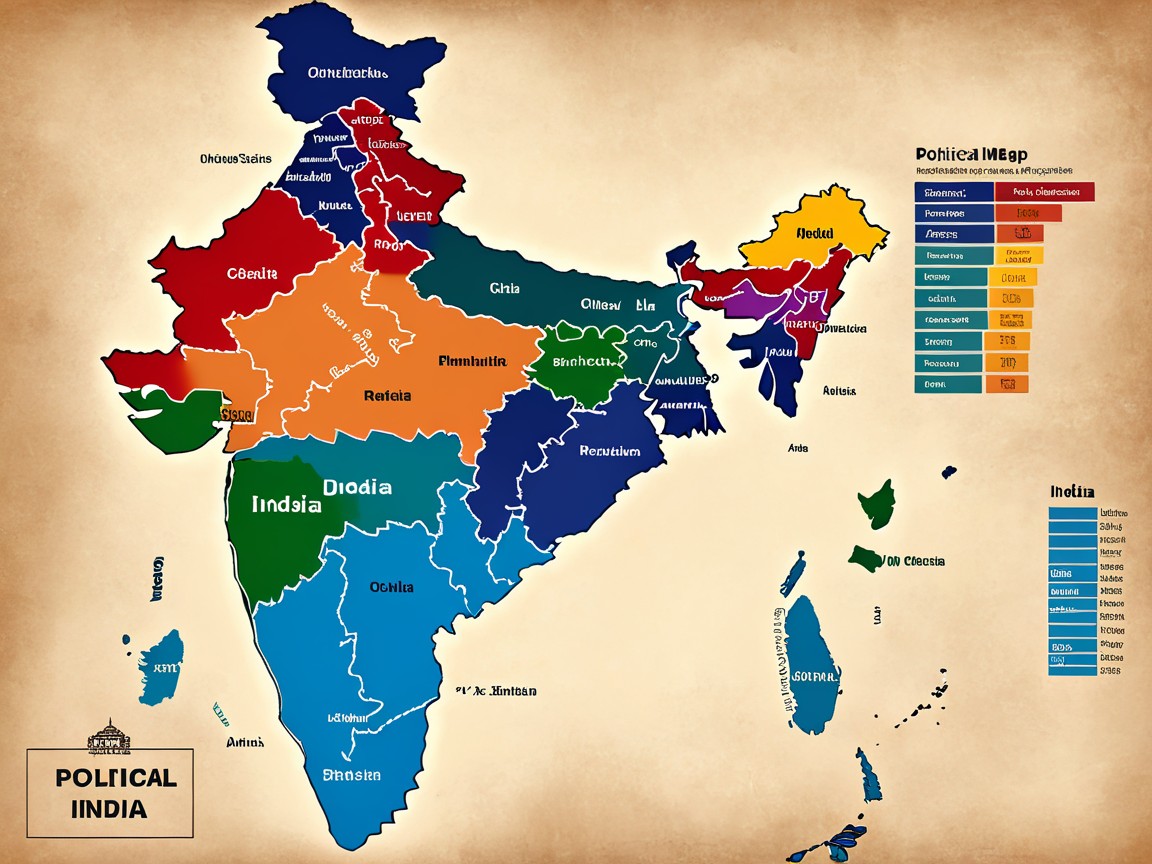 "The Political Map of India: Key Regions, States, and Governance"